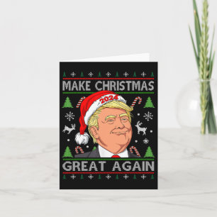 Lustigt Trump 2024 Gör julen Underbar igen till Ug Kort