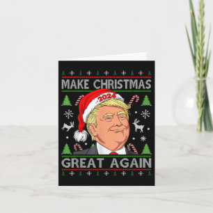 Lustigt Trump 2024 Gör julen Underbar igen till Ug Kort