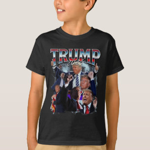 Lustigt Trump 2024 Kampanj 90s Rap Trendig Bootleg T Shirt