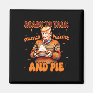 Lustigt Trump 2024 Redo att tala politiskt och Paj Magnet