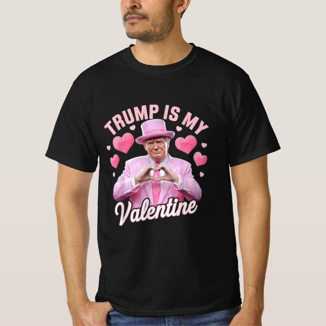 Lustigt Trump Alla hjärtans dag-skämt T Shirt (Framsida)