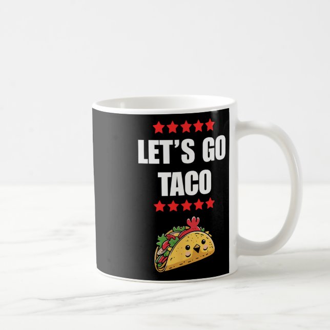 Lustigt Trump Alltid Chickens Out Meme Låt oss Gå  Kaffemugg (Höger)
