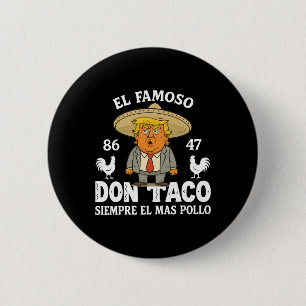 Lustigt Trump Alltid Chickens Out Meme Låt oss Gå Knapp