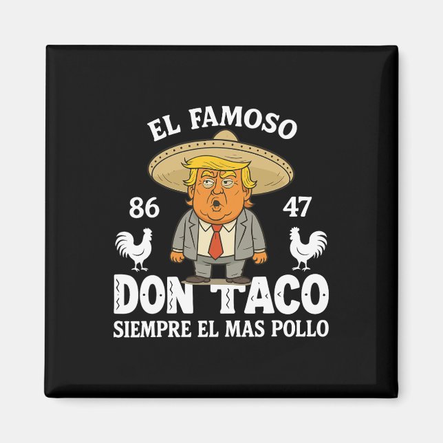 Lustigt Trump Alltid Chickens Out Meme Låt oss Gå  Magnet (Framsidan)