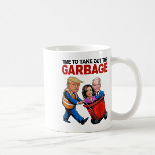 Lustigt Trump Älskare - dags att ta ut Garbyge Kaffemugg