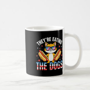 Lustigt trump att de äter Hundar i katterna Kaffemugg