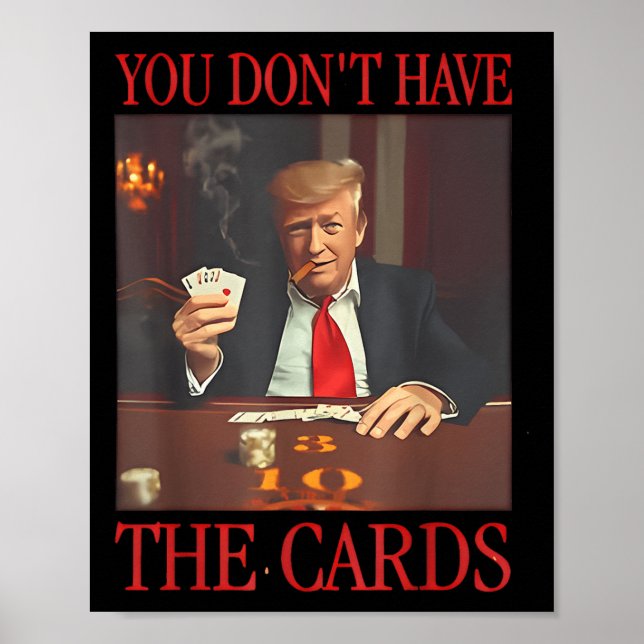 Lustigt trump att du inte har kort poster (Framsidan)