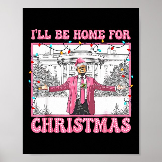 Lustigt Trump att jag kommer hem till jultomten i  Poster (Framsidan)