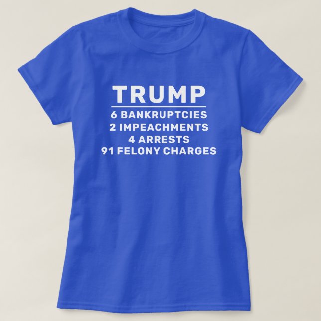 Lustigt Trump av numren T Shirt (Design framsida)