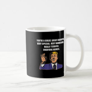 Lustigt Trump Best Grandpa Alla är överens Kaffemugg