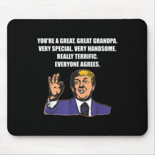 Lustigt Trump Best Grandpa Alla är överens Musmatta