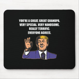 Lustigt Trump Best Grandpa Alla är överens Musmatta