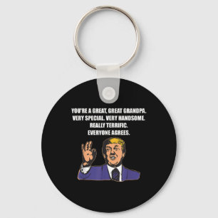 Lustigt Trump Best Grandpa Alla är överens Nyckelring