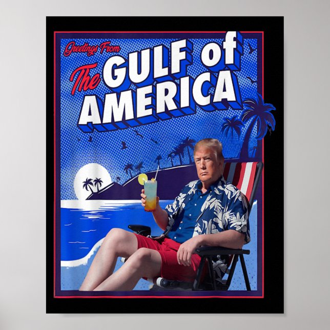 Lustigt Trump Bukt i USA Poster (Framsidan)