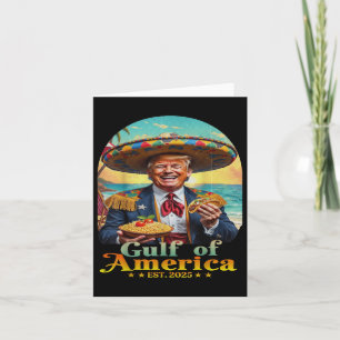 Lustigt Trump Bukt i USA Retro Est 2025 Bukt Kort