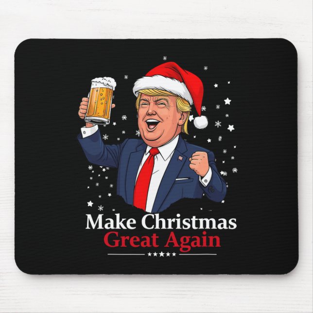 Lustigt Trump Drinking Beer Gör jul 2024 Grea Musmatta (Framsidan)