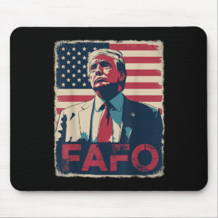 Lustigt Trump Fafo F Around Find Out Retro US Flag Musmatta