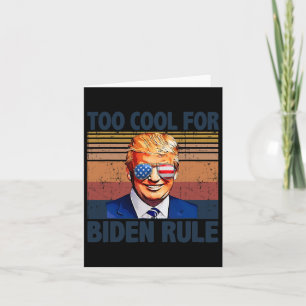 Lustigt Trump för Coola för biden-regel Kort