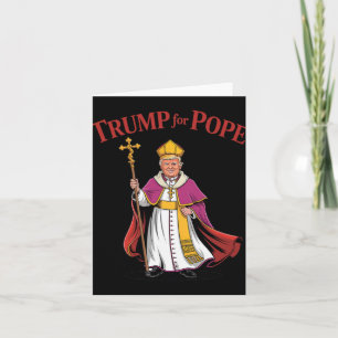 Lustigt Trump för påvens katolska papacy Repub Kort