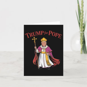 Lustigt Trump för påvens katolska papacy Repub Kort