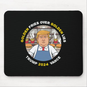 Lustigt Trump Golden Fries over Golden Ligger Trum Musmatta