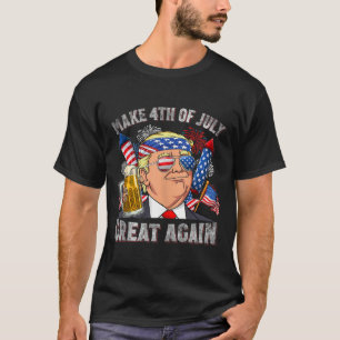 Lustigt Trump gör 4:e juli Underbar igen Manar Dri T Shirt
