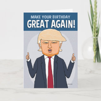 Lustigt Trump Gör din födelsedag Underbar igen Kort