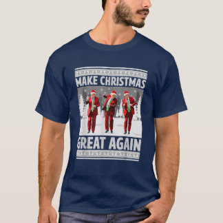 Lustigt Trump Gör julen Underbar igen, Ugly Julaft T Shirt