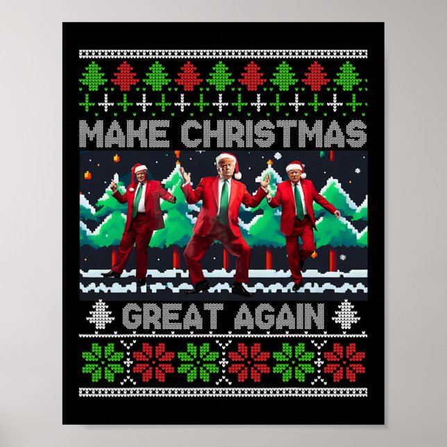 Lustigt Trump Gör julen Underbar igen, Ugly Poster (Framsidan)