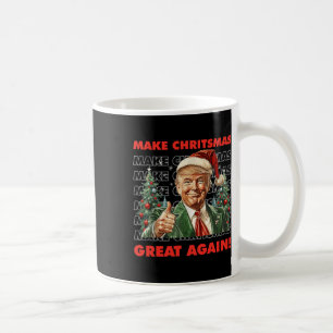 Lustigt Trump Gör julen Underbar igen Ugly Sweate Kaffemugg