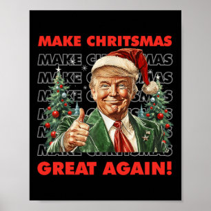 Lustigt Trump Gör julen Underbar igen Ugly Sweate Poster