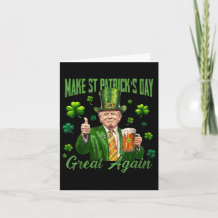 Lustigt Trump Gör St patricks day Underbar igen Kort
