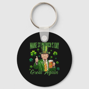 Lustigt Trump Gör St patricks day Underbar igen Nyckelring