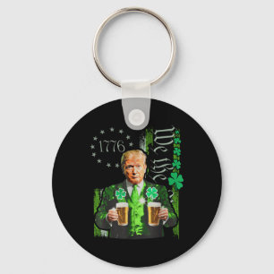 Lustigt Trump Gör St patricks day Underbar igen Nyckelring