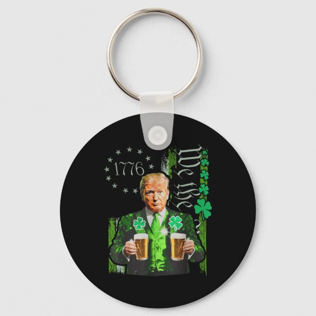 Lustigt Trump Gör St patricks day Underbar igen Nyckelring (Framsida)