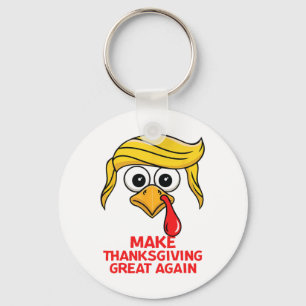 Lustigt Trump Gör Thanksgivingen Underbar igen Tur Nyckelring
