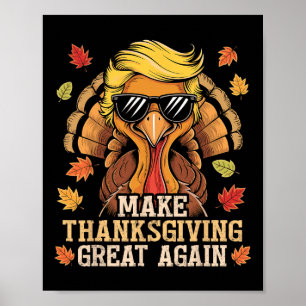 Lustigt Trump Gör Thanksgivingen Underbar igen Tur Poster