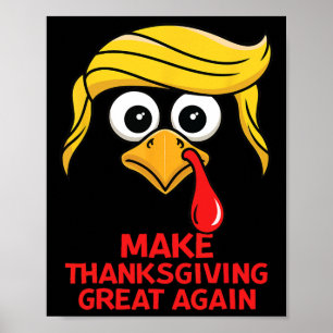 Lustigt Trump Gör Thanksgivingen Underbar igen Tur Poster