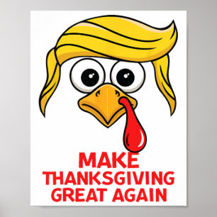 Lustigt Trump Gör Thanksgivingen Underbar igen Tur Poster