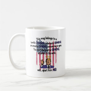 Lustigt Trump Grandad Fars dag Birthday Gift Kaffemugg