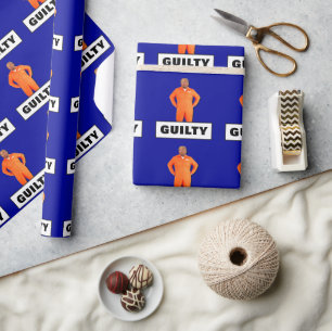 Lustigt Trump i Orange Guilty Presentpapper