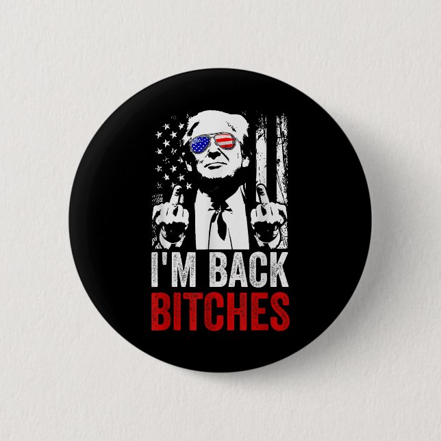 Lustigt Trump Im Back Es Ta Ameircan Underbar igen Knapp (Framsida)
