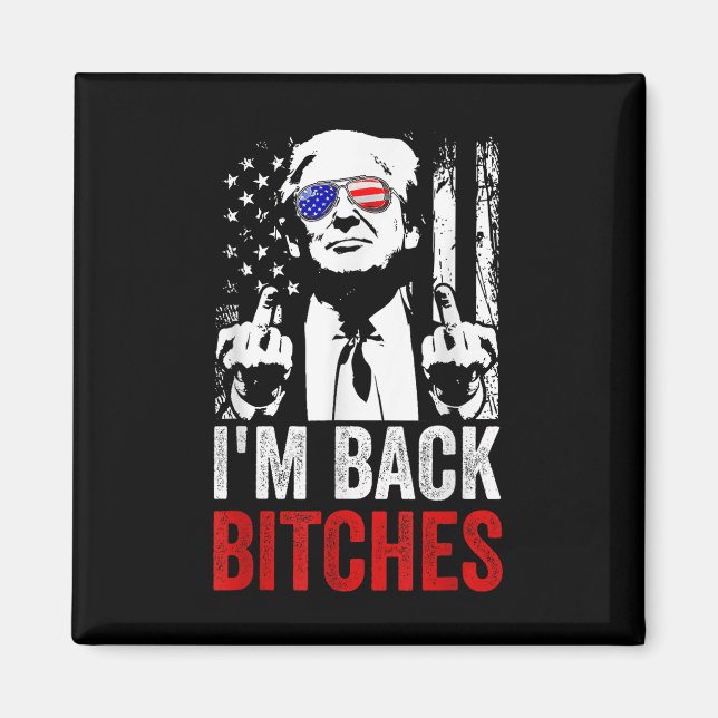 Lustigt Trump Im Back Es Ta Ameircan Underbar igen Magnet (Framsidan)