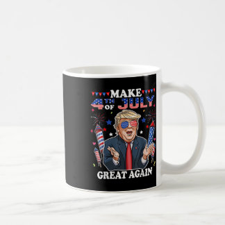 Lustigt Trump Independence day gör 4 juli Grea Kaffemugg