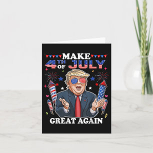 Lustigt Trump Independence day gör 4 juli Grea Kort