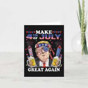 Lustigt Trump Independence day gör 4 juli Grea Kort