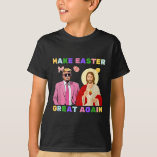 Lustigt Trump Jesus Kristus Gör Påsk Underbart ige T Shirt