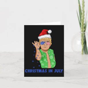 Lustigt Trump Jultomten Salt-julen i juli Gif Kort