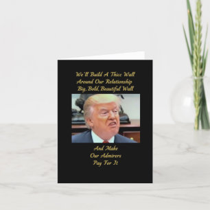 Lustigt Trump kärlek-kort. kärlek-kort, romantiskt Tack Kort