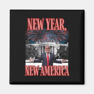 Lustigt Trump nytt år Magnet